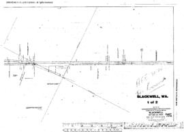 Plat Map of Great Northern Facilities at Blackwell, Washington, 1920