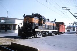 Great Northern Railway diesel locomotive number 228 at Renton, Washington, circa 1965.