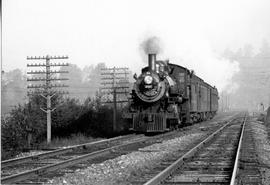 Northern Pacific steam locomotive 252 at Seattle, Washington, circa 1935.