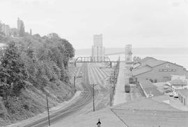 Burlington Northern Half Moon yard at Tacoma, Washington, in 1975.