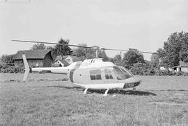 Weyerhaeuser Company Helicopter at Chehalis, Washington in September, 1975.