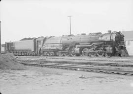 Northern Pacific steam locomotive 5130 at Missoula, Montana, in 1943.