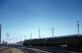 Union Pacific Railroad Company diesel locomotive 988B at Portland, Oregon in 1962.