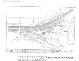 Great Northern Engineering Drawing, Diesel Maintenance Facility at Interbay, Washington, 1985