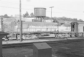 Burlington Northern diesel locomotive 4065 at Vancouver, Washington in 1974.