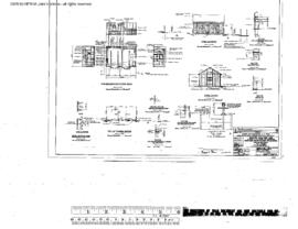 Northern Pacific Engineering Drawing, Tool House at Attalia, Washington, 1953