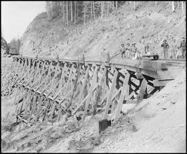 Northern Pacific bridge at Stampede Pass, Washington Territory, circa 1887.