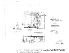 Great Northern Engineering Drawing, Many Glacier Hotel at East Glacier Park, Montana, 1957