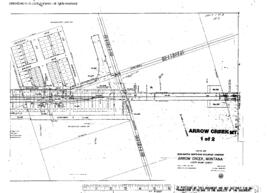 Plat Map of Milwaukee Road Facilities at Arrow Creek, Montana, 1918