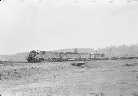 Southern Pacific diesel locomotive 7810 at East Auburn, Washington in 1970.