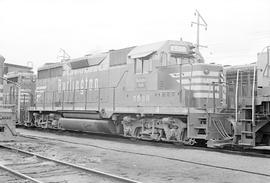 Burlington Northern diesel locomotive 2538 at Auburn, Washington in 1971.