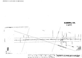 Plat Map of Great Northern Facilities at Kandra, California, 1937