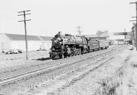 Northern Pacific steam locomotive number 2626 at Tacoma, Washington, in 1952.