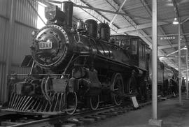 Canadian Railway Museum steam locomotive 144 at Delson, Quebec on August 24, 1969.