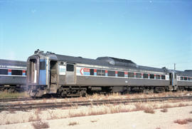 Amtrak rail diesel car 36 at Boise, Idaho on October 08, 1986.