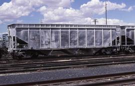 Northern Pacific hopper car number 72136 at Albuquerque, New Mexico, in 1981.