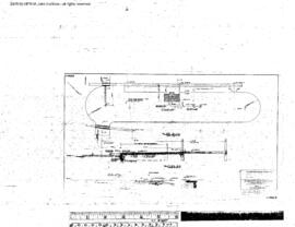 Northern Pacific Engineering Drawing, Depot at Noxon, Montana, 1957