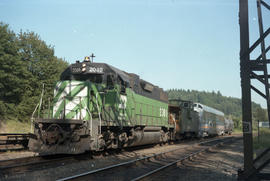 Holland America Westours passenger car 554 at South Seattle, Washington on June 25, 1987.