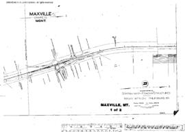 Plat Map of Northern Pacific Facilities at Maxville, Montana, 1916