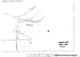 Plat Map of Spokane, Portland, and Seattle Railway Facilities at Finley, Washington, 1952