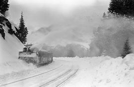 Northern Pacific rotary snow plow number 42 at Stampede, Washington in 1972.