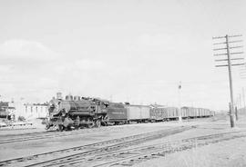 Northern Pacific mixed train number 591 at Centralia, Washington, in 1954.