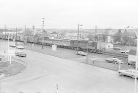 Burlington Northern diesel locomotive 4191 at Auburn, Washington in 1972.