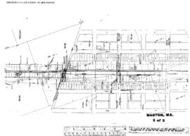 Plat Map of Northern Pacific Facilities at Mabton, Washington, undated