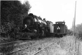 Chicago Milwaukee St. Paul and Pacific Railroad steam locomotive number 51 at Renton, Washington,...