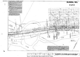 Plat Map of Northern Pacific Facilities at Olequa, Washington, 1915