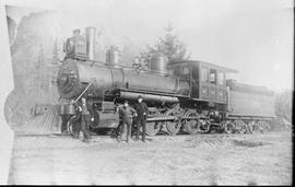 Northern Pacific steam locomotive 90, circa 1890.