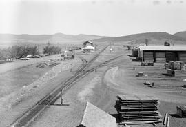 Burlington Northern yard at Bieber, California in 1974.