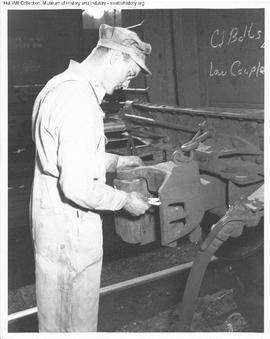 Great Northern Employee at Interbay, Washington in 1947.