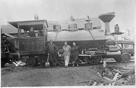 Fir Tree Lumber Company Steam Locomotive Skookum at Rainier, Washington in 1912.