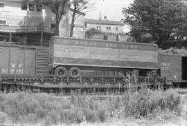 Great Northern Trailer on Flat Car 60230, Bellingham, Washington, undated