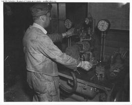 Great Northern Employee at Interbay, Washington in 1947.