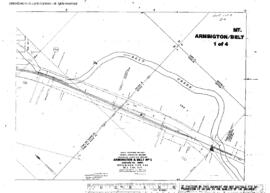 Plat Map of Great Northern Facilities at Armington-Belt, Montana, 1954