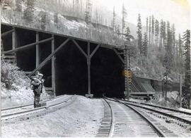 Frequent Great Northern Railway photographer James Turner in Washington State, undated.