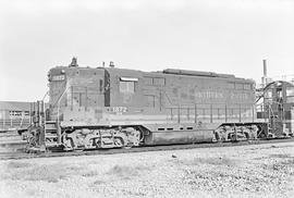 Burlington Northern diesel locomotive 1872 at Auburn, Washington in 1971.