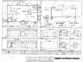 Burlington Northern Engineering Drawing, Locomotive Servicing Facilities at North Kansas City, Mi...