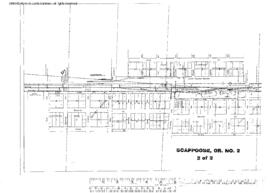 Plat Map of Spokane, Portland, and Seattle Railway Facilities at Scappose, Oregon, undated