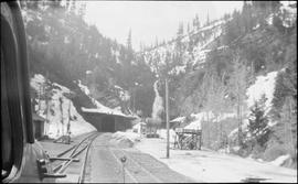 Northern Pacific Stampede Tunnel at Martin, Washington, circa 1948.