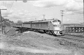 Amtrak diesel locomotive 9949 at Tacoma, Washington on March 22, 1973.