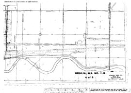 Plat Map of Northern Pacific Facilities at Orillia, Washington, 1967