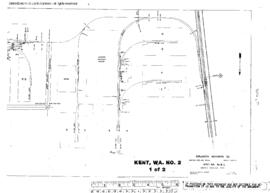 Plat Map of Northern Pacific Facilities at Kent, Washington, 1980