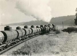 Great Northern Railway steam locomotive 1714 at Ballard, Washington, undated.