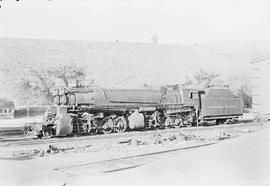 Northern Pacific steam locomotive 4021 at Missoula, Montana, in 1955.