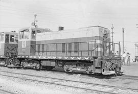 Modesto and Empire Traction Company Diesel Locomotive  Number 606 at Modesto, California in June,...