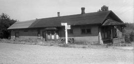 Pacific Coast Railroad passenger depot at Black Diamond, Washington in 1942.