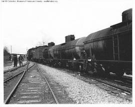 Great Northern Freight Train at Interbay, Washington in 1947.